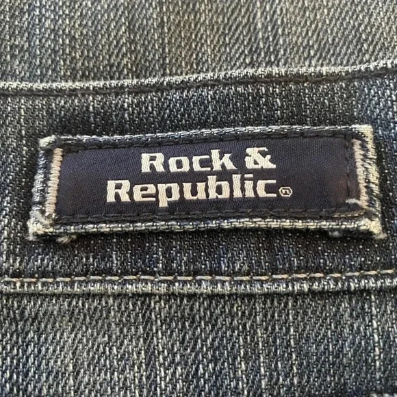 Rock & Republic Womens Kledis Flate Leg Jeans Size 28 X 32‎ (459) - Picture 8 of 9